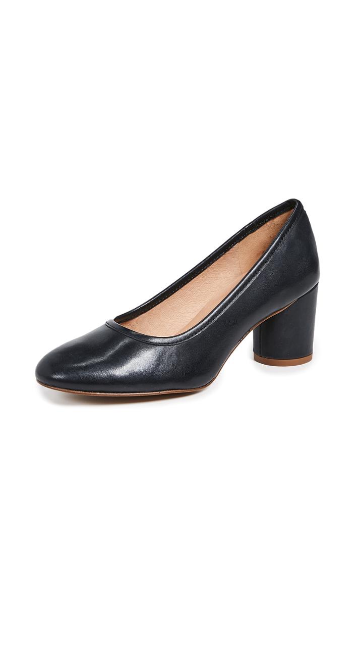 Madewell The Reid Block Heel Pumps