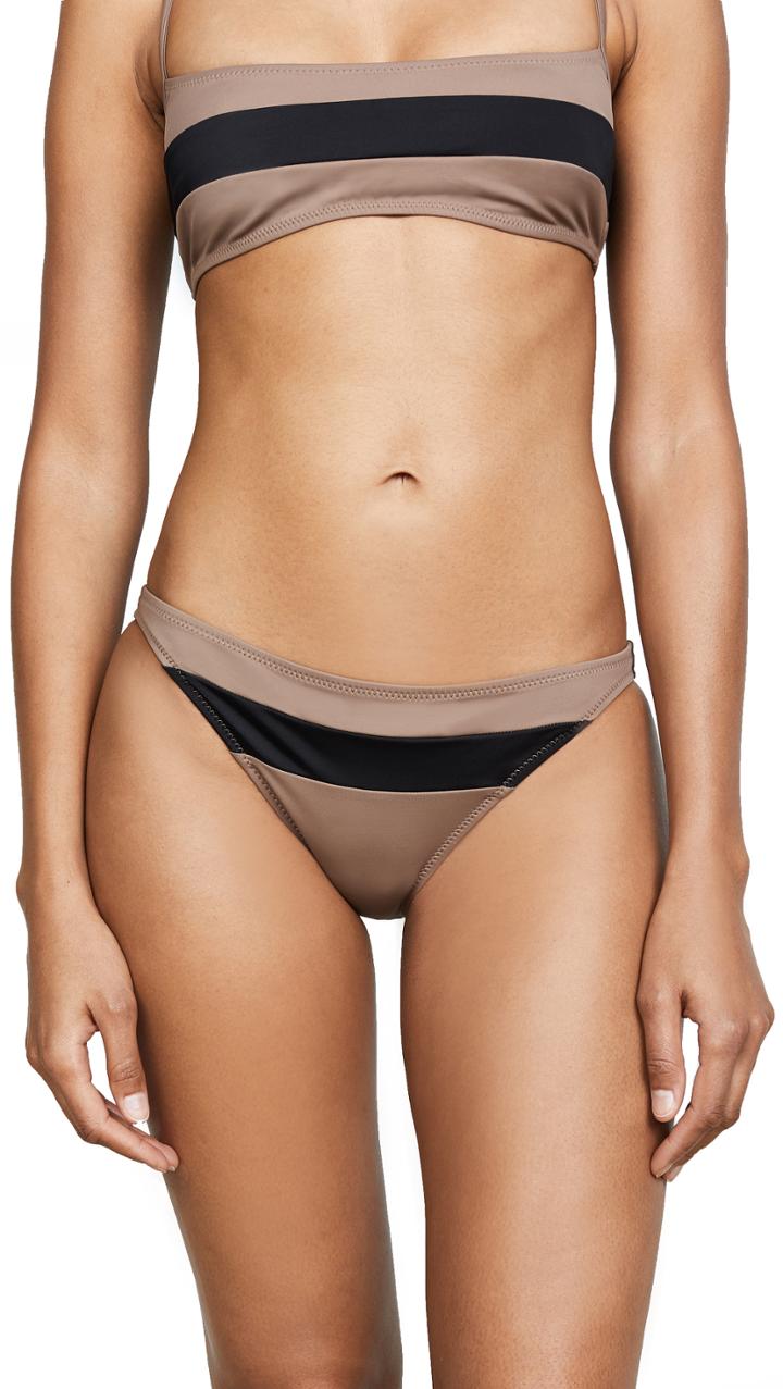 Solid Striped The Brooke Bikini Top