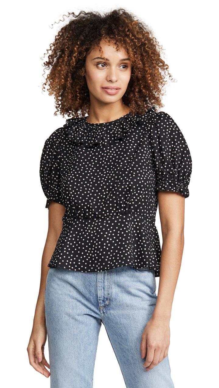 Jill Jill Stuart Polka Dot Top