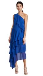 Alice Olivia Alanis Ruffle Gown
