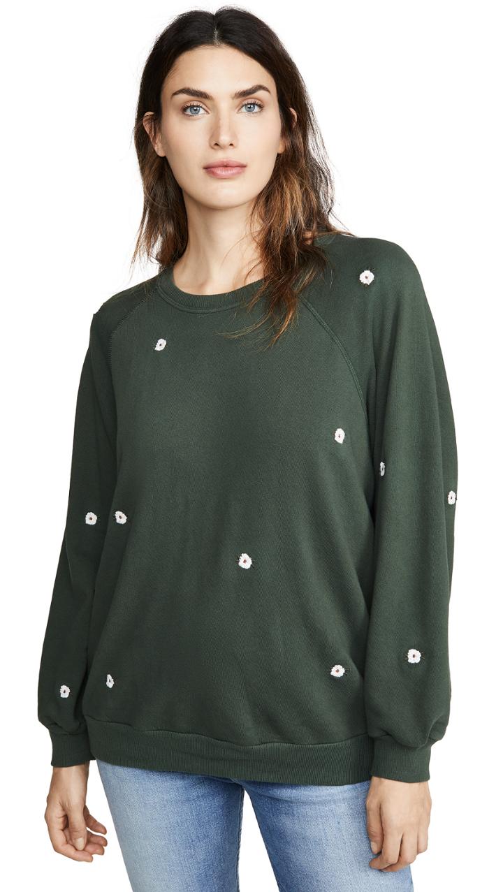 The Great Bubble Sweatshirt With Wildflower Embroidery