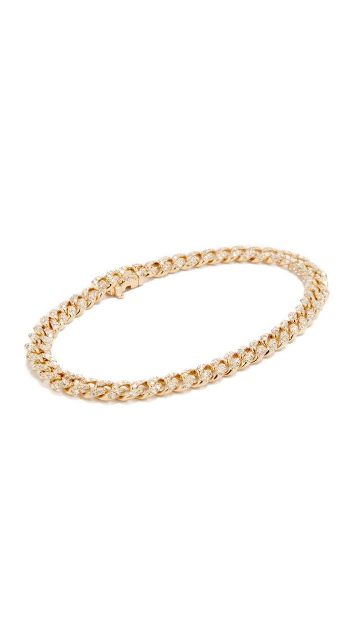 Shay Mini Pave 18k Gold Link Bracelet