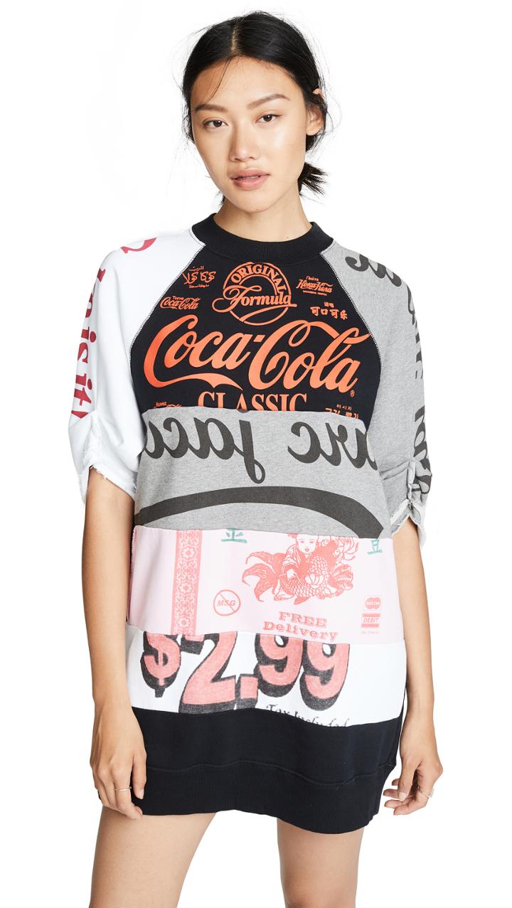 Marc Jacobs Colorblock Graphic Sweatshirt Dress