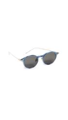 Linda Farrow Luxe Linear Round Sunglasses
