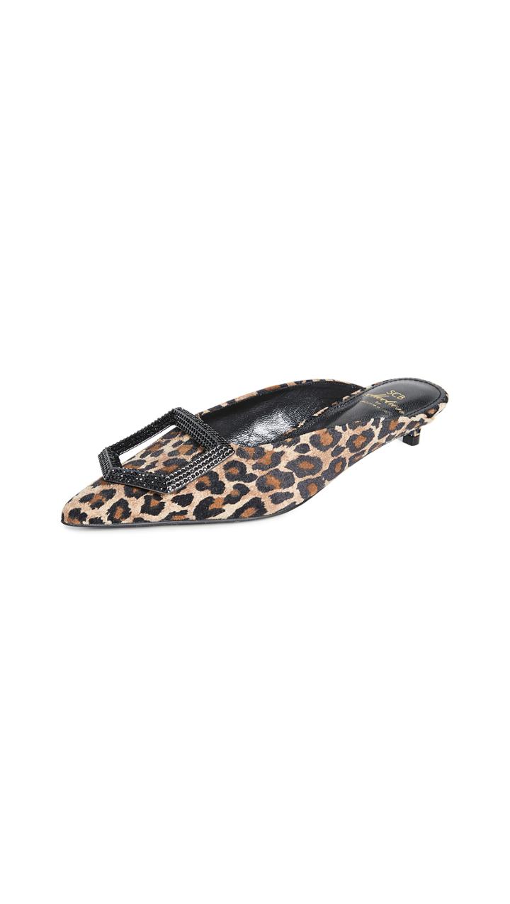Suecomma Bonnie Leopard Jewel Ornament Mules