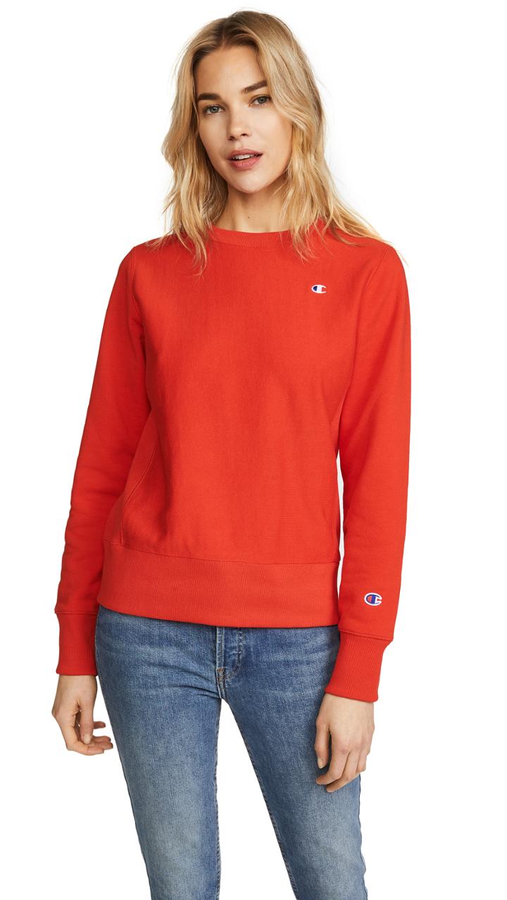 Champion Premium Reverse Weave Reverse Weave Terry Crew Neck Sweatshirt