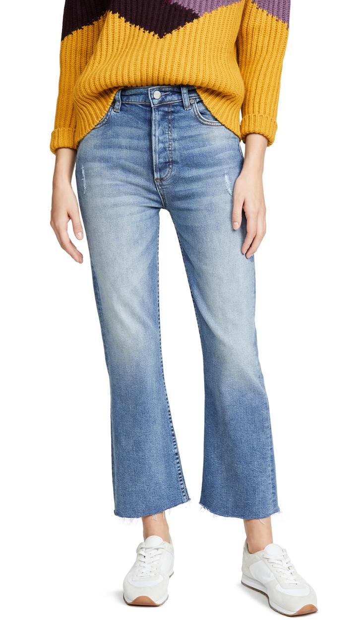 Boyish The Brady High Rise Crop Flare Jeans
