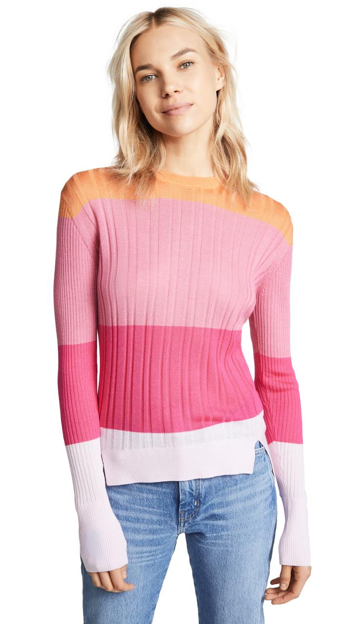 Tome Colorblock Crew Neck Sweater