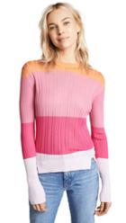 Tome Colorblock Crew Neck Sweater