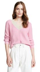 525 America Cotton Shaker Colorblock Sweater