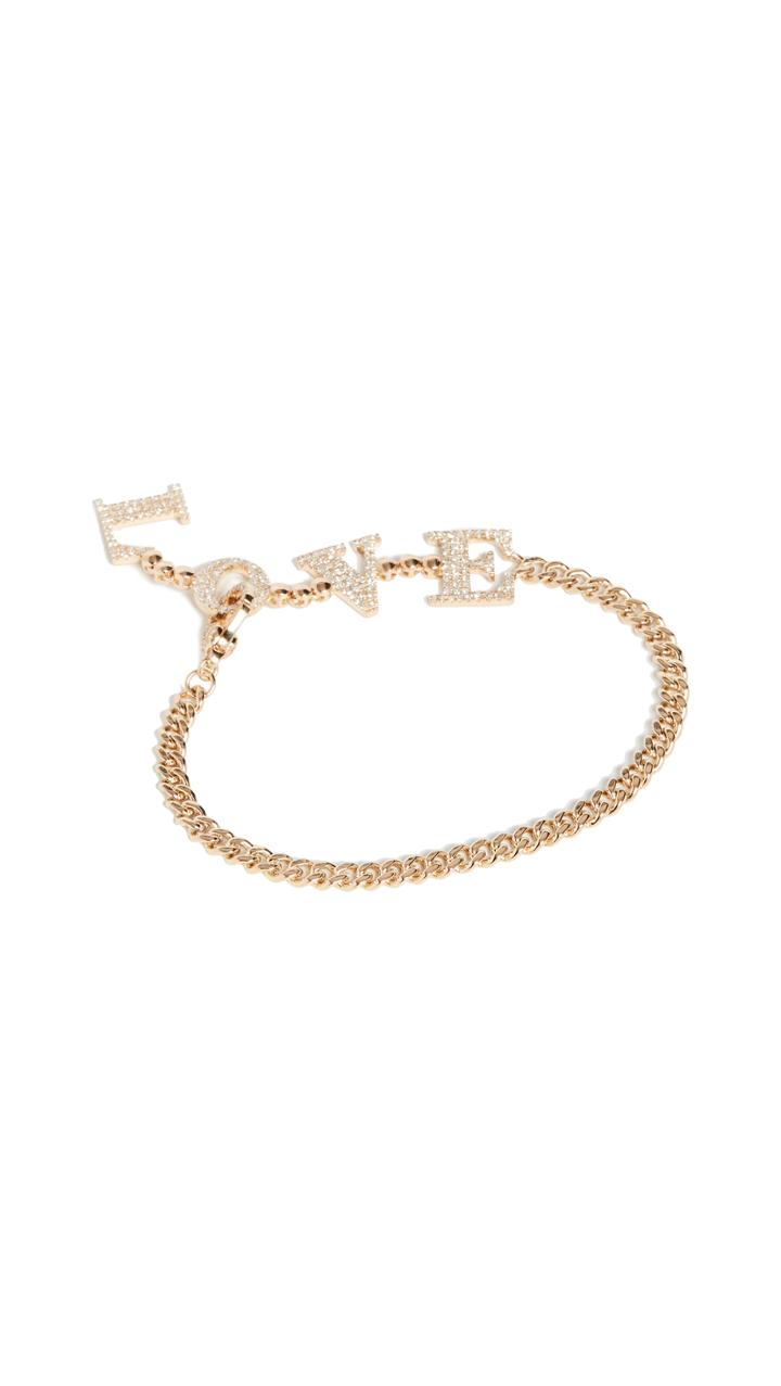 Shay Baby Link Love Drop Bracelet
