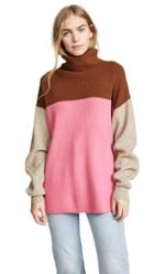 Free People Softly Structured Colorblock Sweater