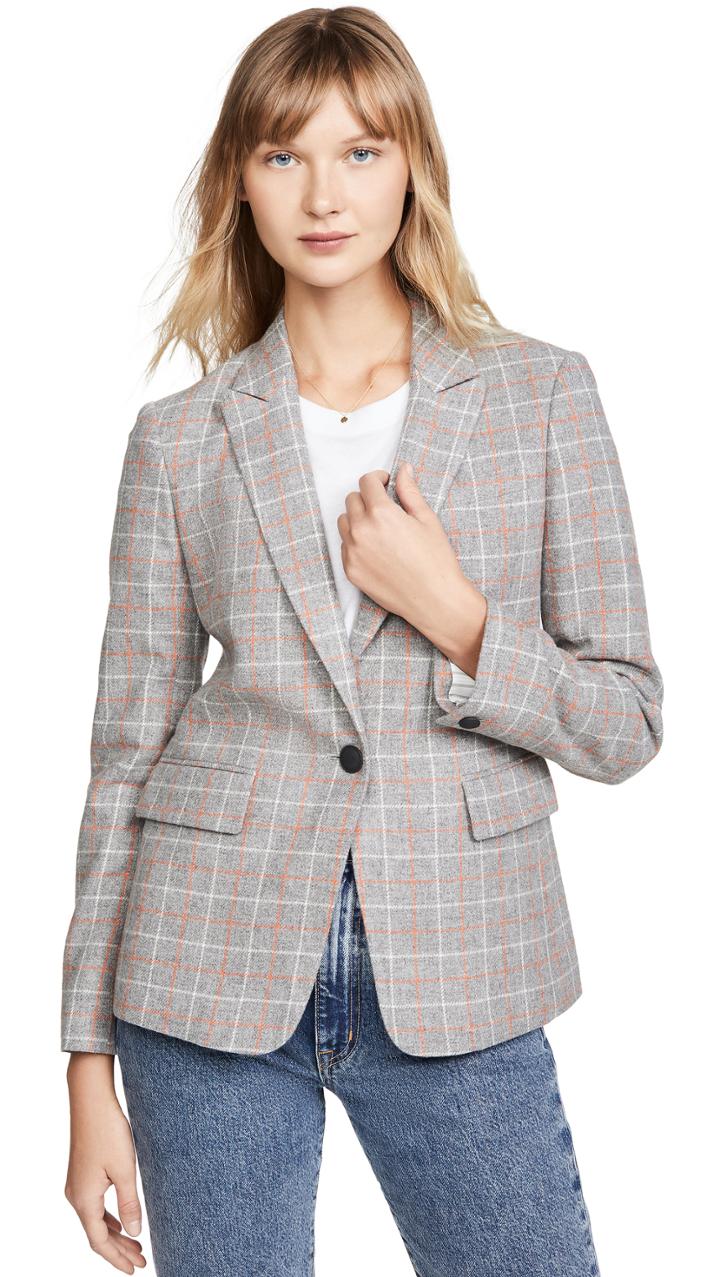 Rag Bone Rylie Check Blazer