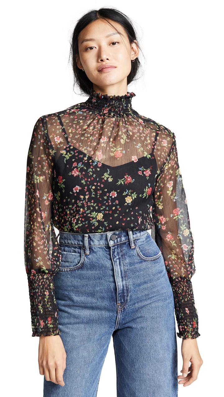 Bailey44 Misha Floral Printed Blouse