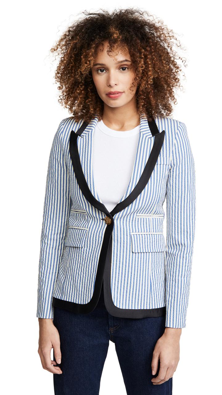 Smythe Taped Lapel Blazer
