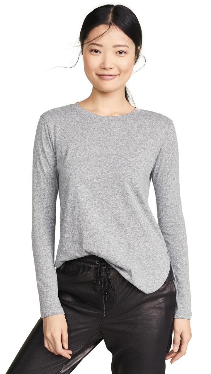 Lna Essential Tri Blend Long Sleeve Tee