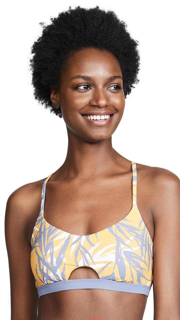 Red Carter Bamboo Bay Bikini Top