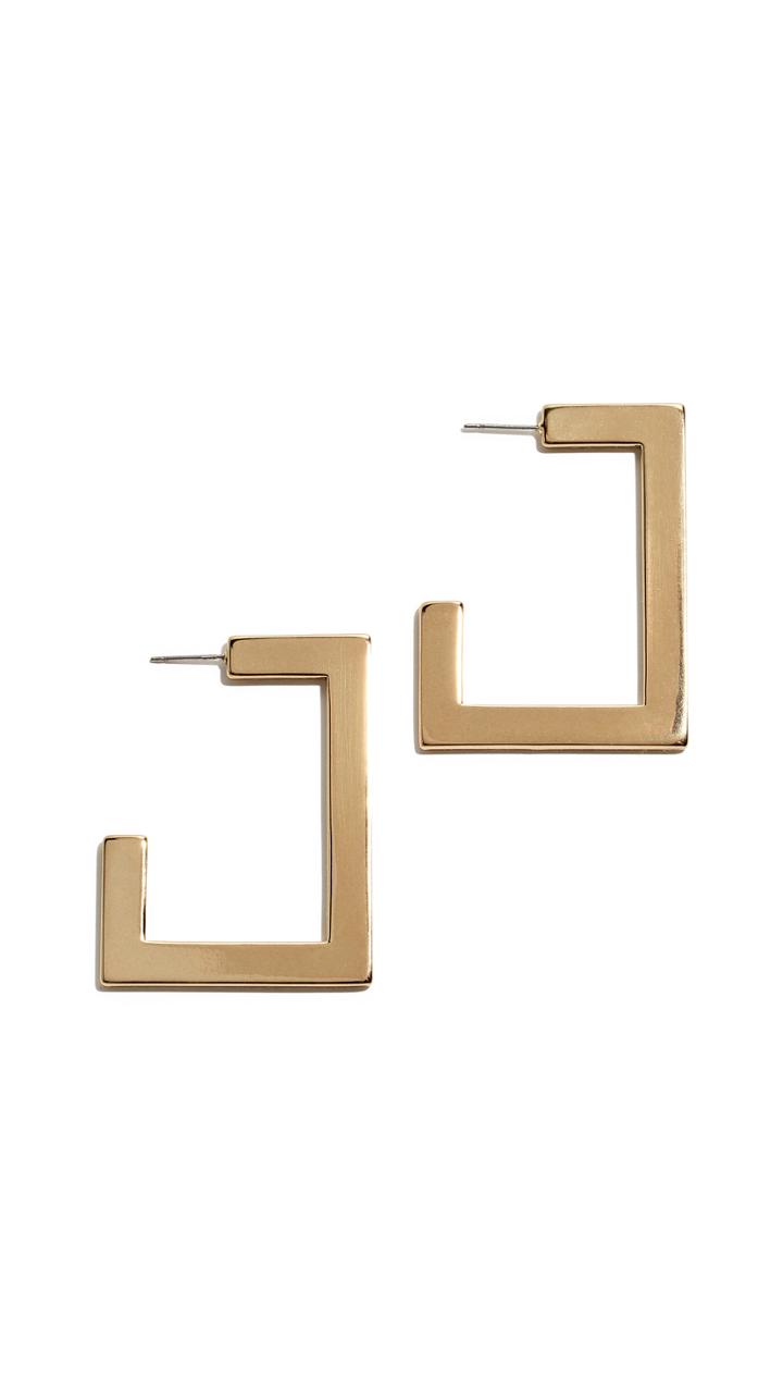 Luv Aj Boxy Hoop Earrings