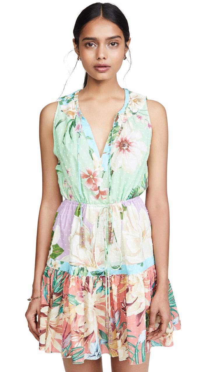Farm Rio Mixed Floral Mini Dress