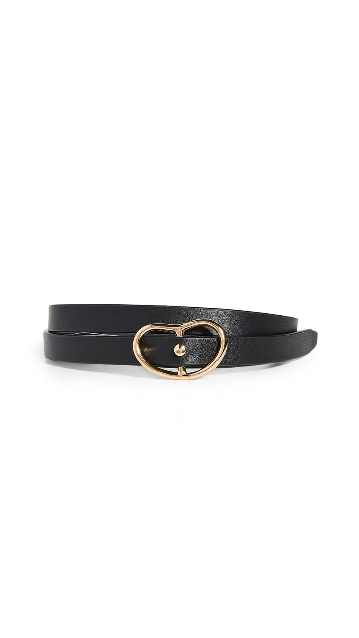 Lizzie Fortunato Skinny Georgia Belt In Black