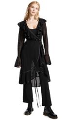 Marc Jacobs Ruffle Dress With Jumpsuit Lining