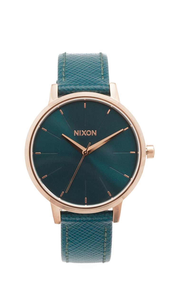 Nixon Lux Life Kensington Leather Watch