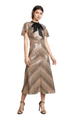 Temperley London Platinum Midi Dress