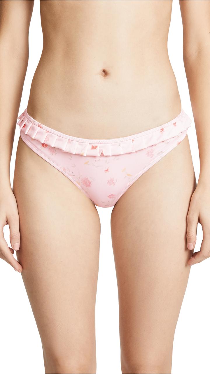 Ganni All Over Print Bikini Bottoms