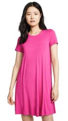 Three Dots Short Sleeve Crew Neck Dress