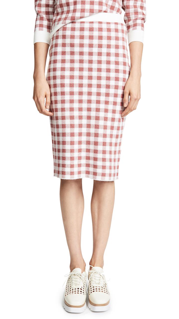 English Factory Knit Pencil Skirt