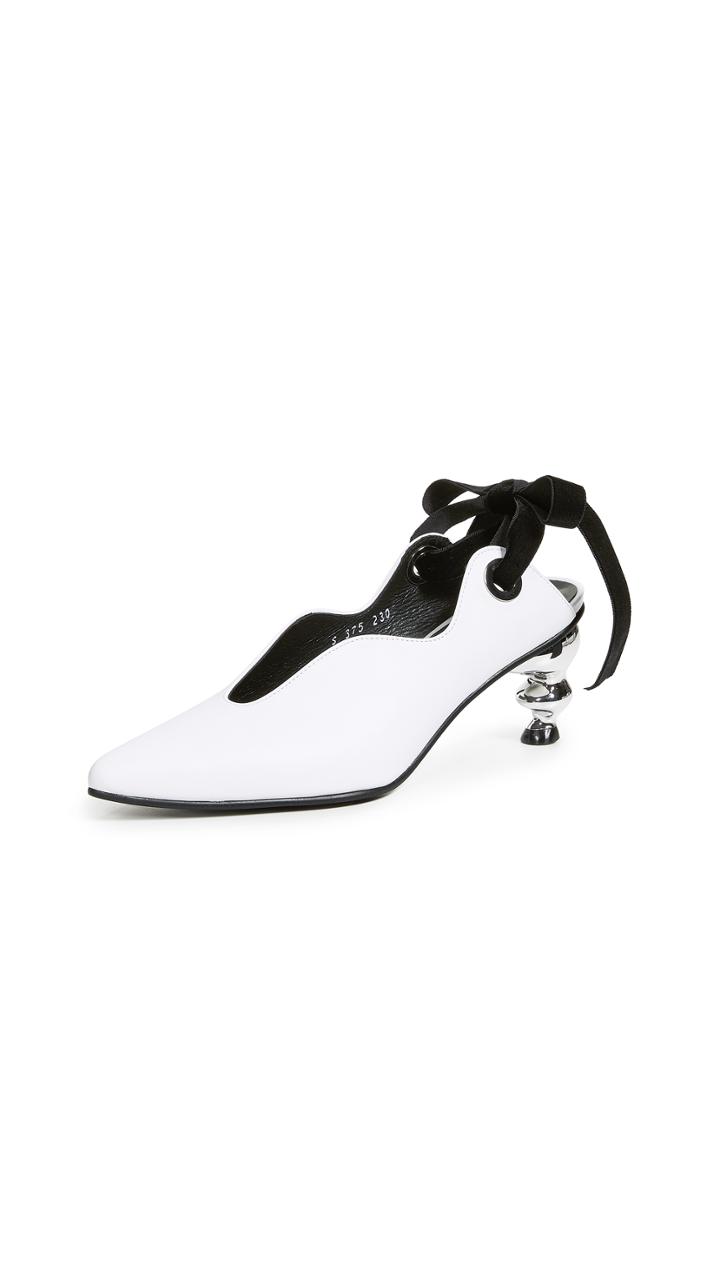 Yuul Yie Nidor Velvet Ribbon Slingback Pumps