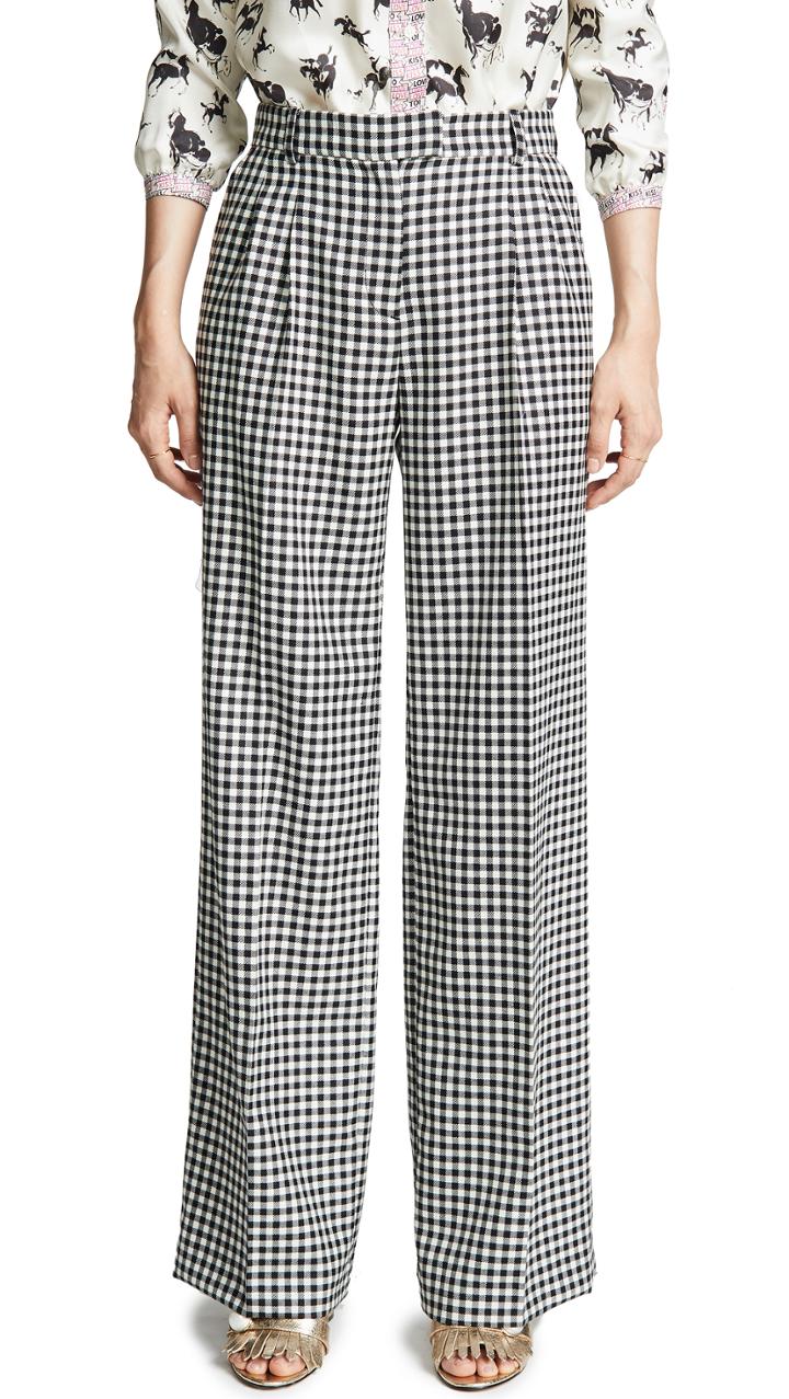 La Prestic Ouiston Marlene Plaid Trousers