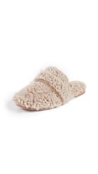 Free People Faux Shearling At Ease Mules