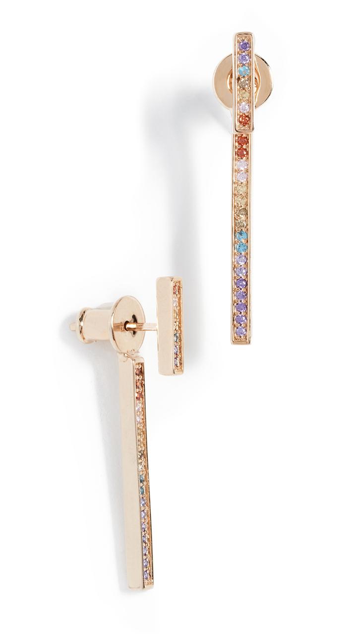 Native Gem Secrets Bar Rainbow Earrings