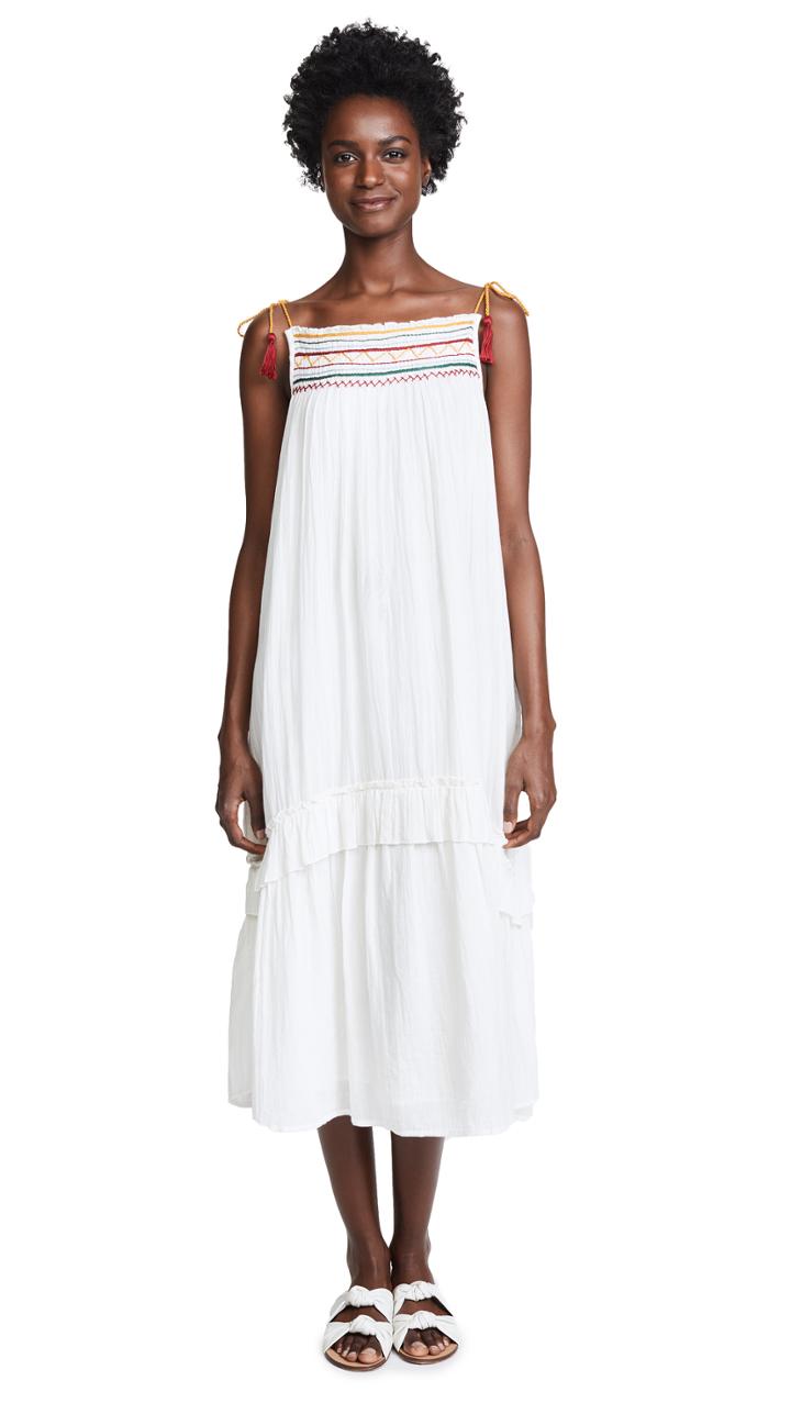 Velvet Embrodiered Midi Dress