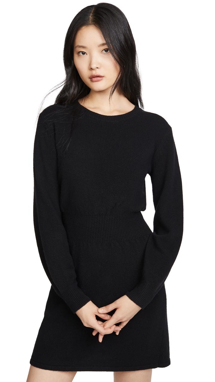 Theory Rib Waist Sweater Dress