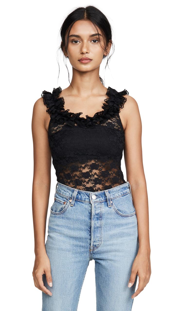 Amanda Uprichard Antonio Thong Back Bodysuit