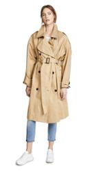 Pushbutton Combo Trench Coat