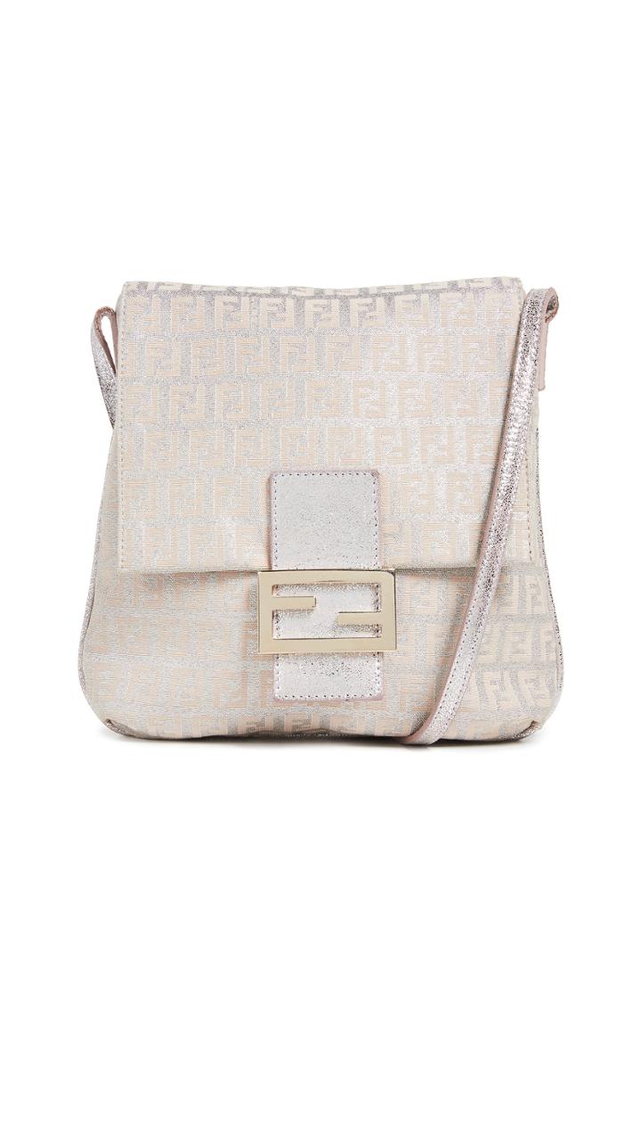 What Goes Around Comes Around Fendi Pink Zucchino Messenger Bag