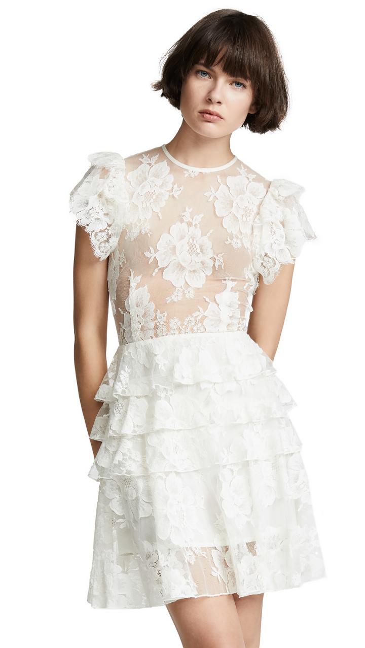 Ewa Herzog Tiered Crew Neck Dress