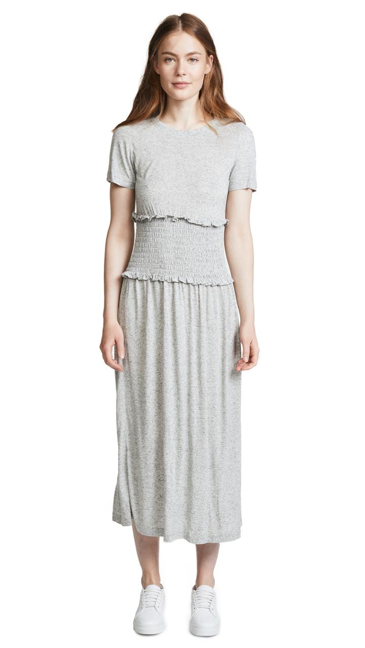 Rebecca Taylor Smocked Jersey Dress