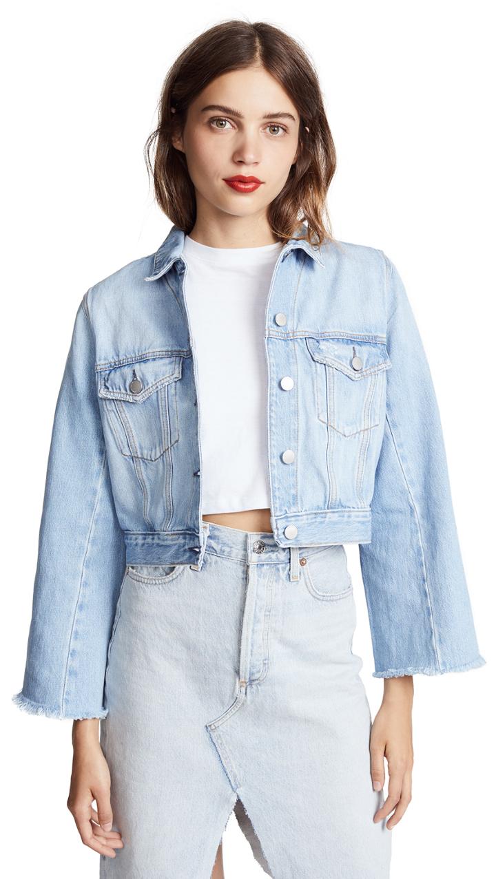 L Agence Karina Oversized Jean Jacket
