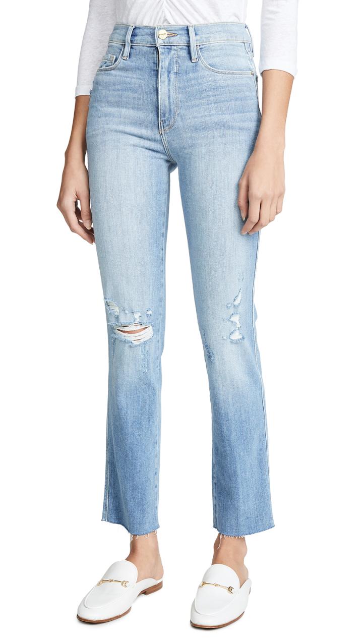 Frame Le Sylvie Raw Edge Jeans
