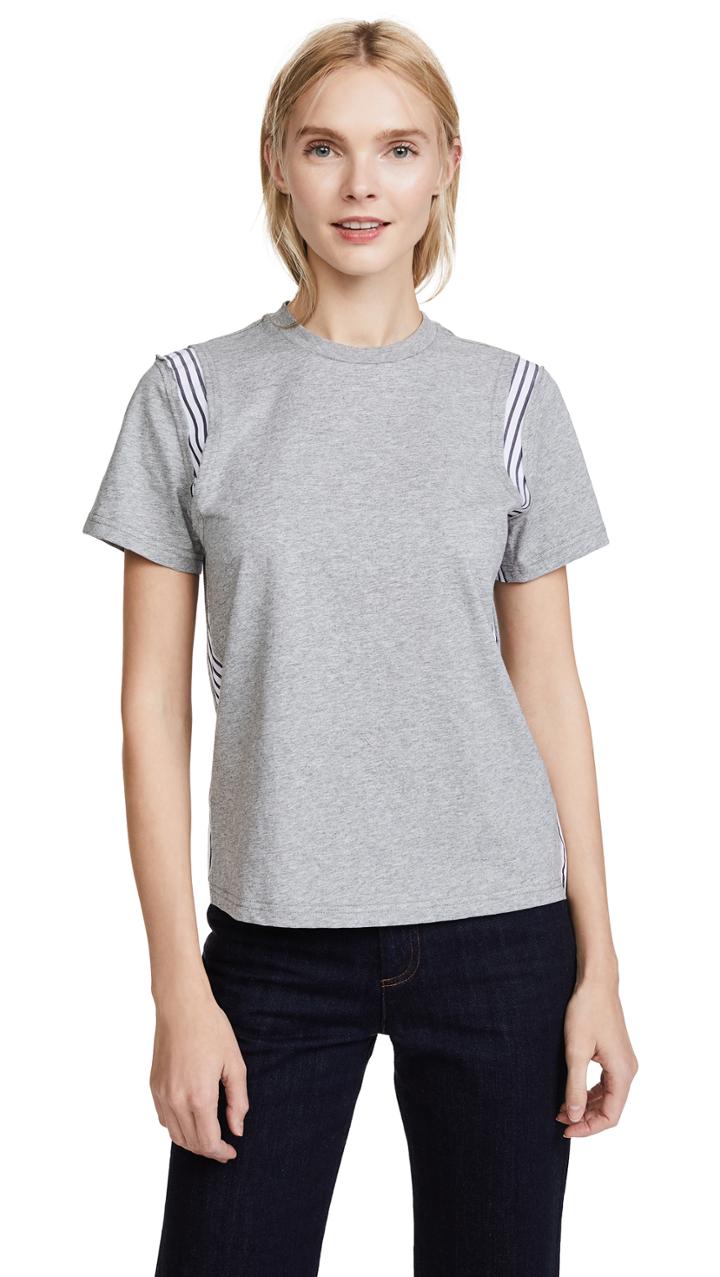 Derek Lam 10 Crosby Mixed Media Tee