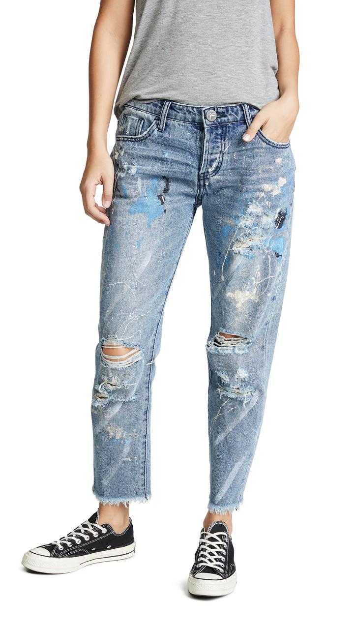 One Teaspoon Artiste Awesome Baggies Straight Leg Jeans
