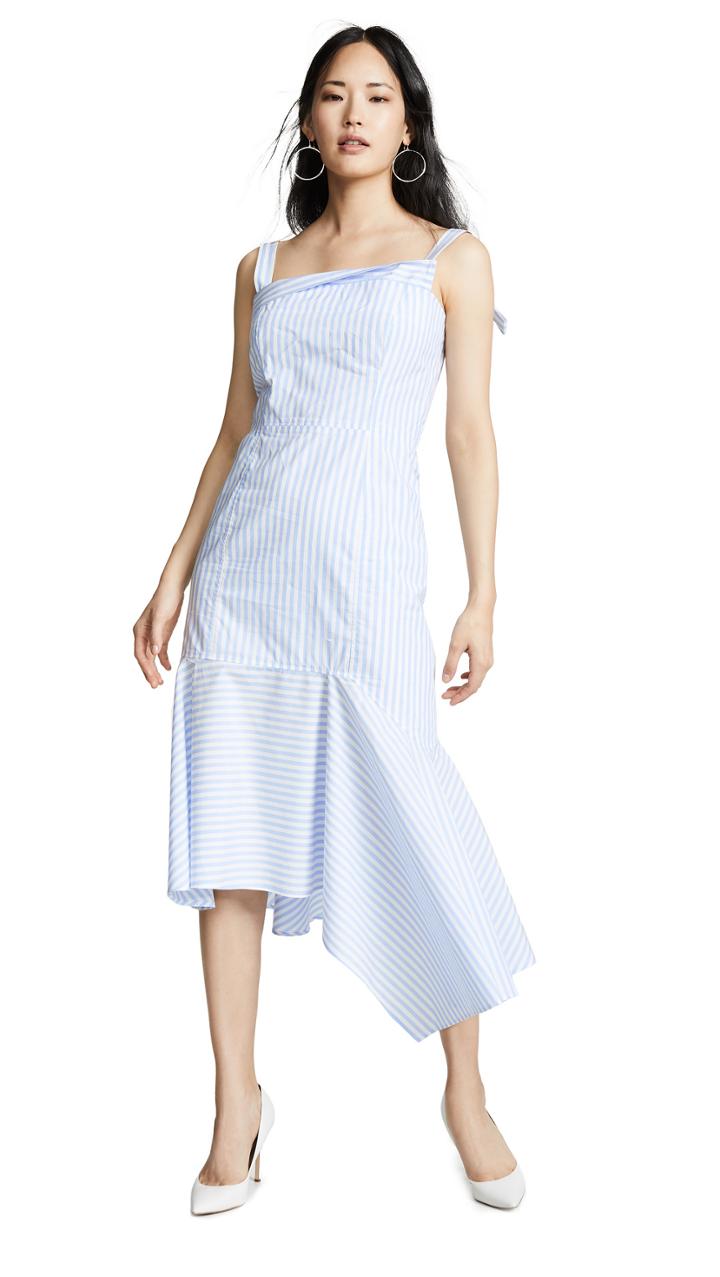 Adeam Bustier Handkerchief Dress