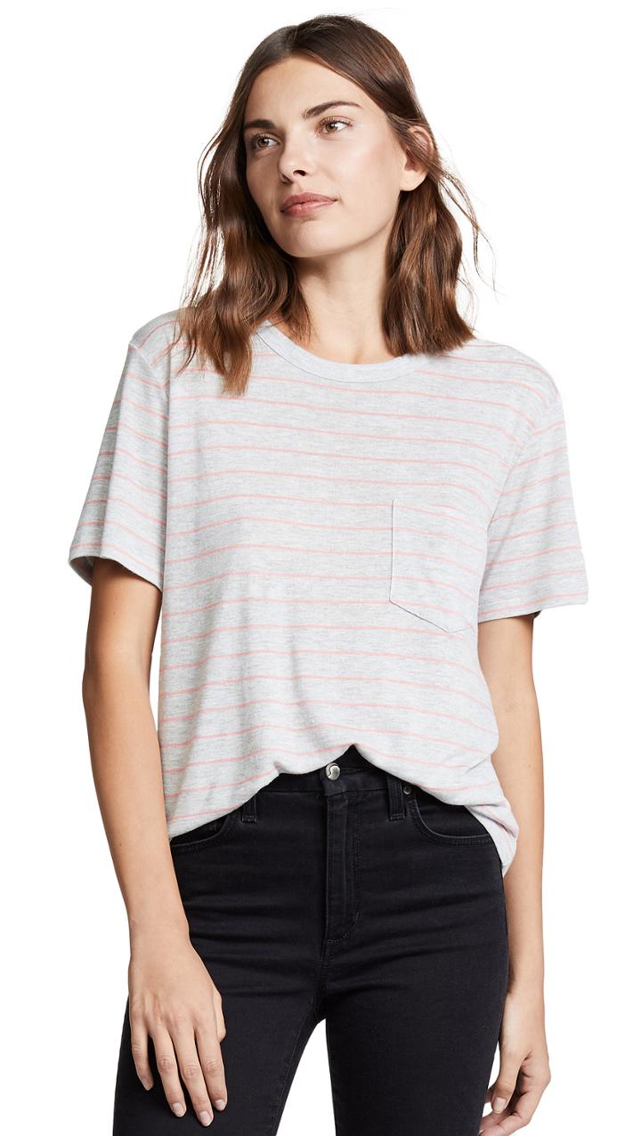 T By Alexander Wang Slub Jersey Short Sleeve Tee