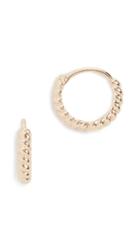 Ariel Gordon Jewelry 14k Twisted Petite Hoops