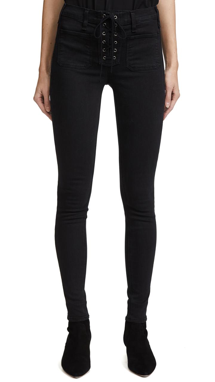 Mcguire Denim Isabeli Lace Up Skinny Jeans
