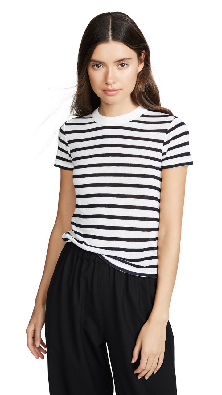 Alexanderwang T Classic Stripe Slub Boy Tee